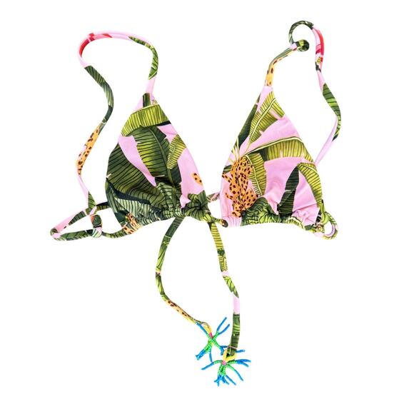 FARM Rio Banana Leaves Bikini Top Size XS - Picture 7 of 9
